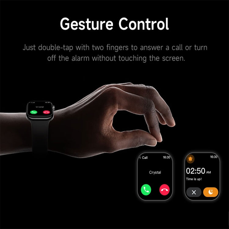 KL08 2.04 inch Color Screen Smart Watch Silicone Strap, Support Bluetooth Call(Silver) by bashfashion