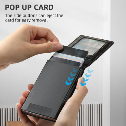 For Google Pixel 7a Suteni H19 Oil Wax 2-in-1 MagSafe Removable Card Box Back Phone Case(Black) by Suteni