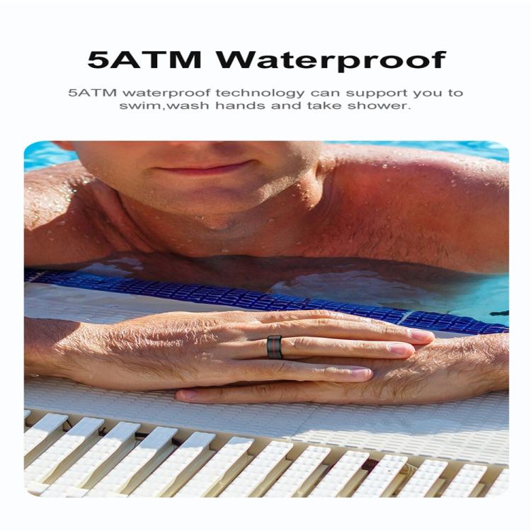 R04 SIZE 10 Smart Ring, Support Heart Rate / Blood Oxygen / Sleep Monitoring / Take Photos(Silver) by bashfashion