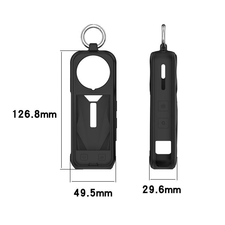 For Insta360 X5 Silicone Protective Case(Dark Gray) by bashfashion