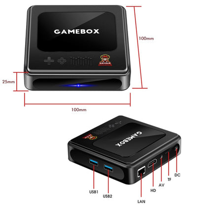 GD10 32G Built-In 10000+ Games Dual System Set-Top Box 3D Home 4K HD TV Game Console Box EU Plug(Black) by ANBERNIC