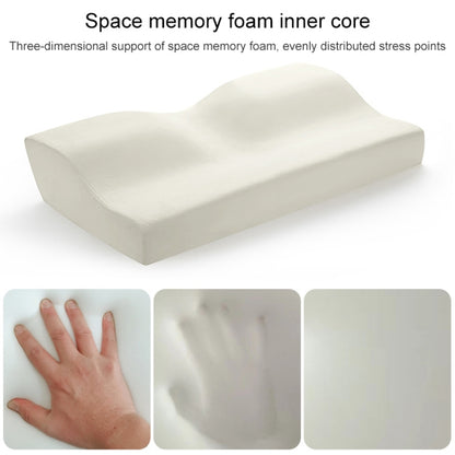 Butterfly Shape Memory Foam Snorked Pillow Slow Rebound Health Care Cervical Pillow, Dimensions: 62x34x12x6cm(Water Molecule) by bashfashion