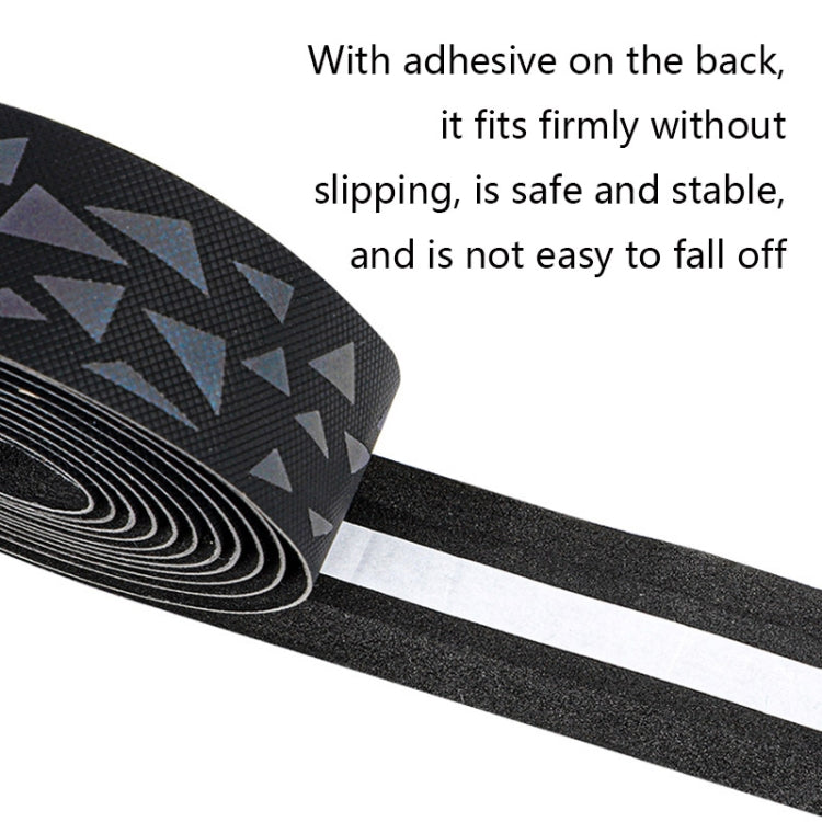 WEST BIKING Bicycle Volorful Handlebar Straps Shock Absorption PU Non-Slip Handlebar Wrap Riding Equipment(Reflective Shadow) by WEST BIKING