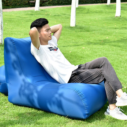 BB1803 Foldable Portable Inflatable Sofa Single Outdoor Inflatable Seat, Size: 90 x 70 x 65cm(Black) by bashfashion