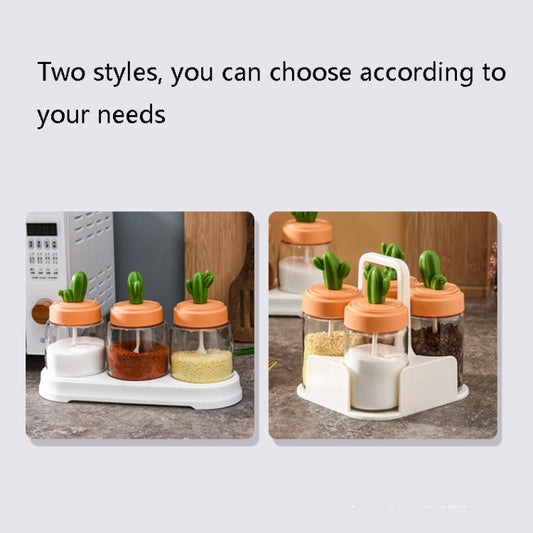 1160 Cactus Kitchen Season Tank Seasoning Bottle Combination Set, Layer (specification): Three Packs by bashfashion