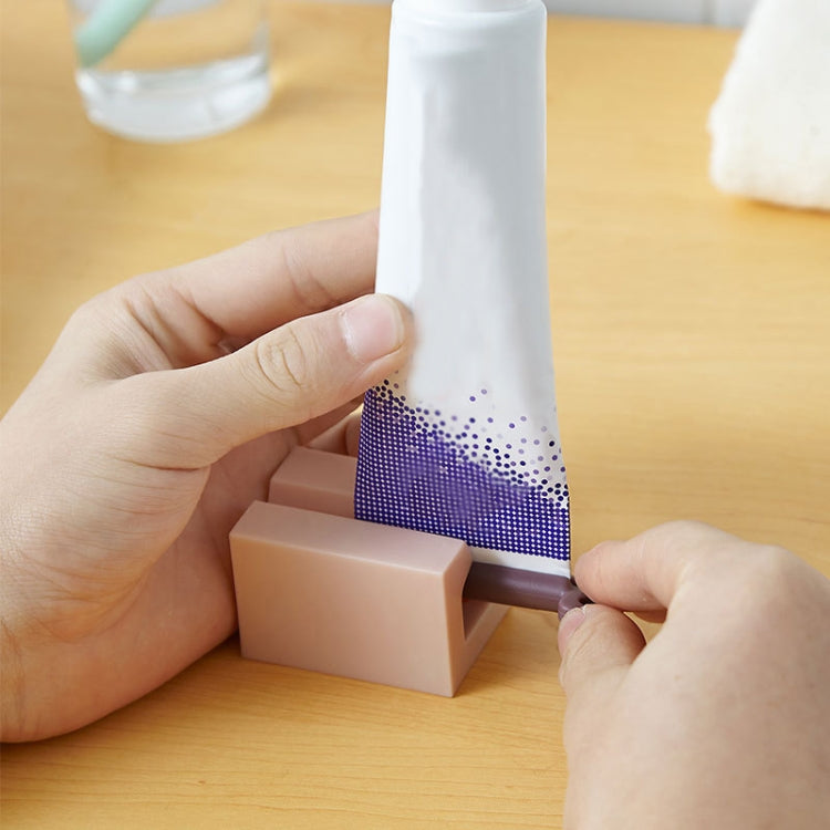 5 PCS TM19014 Lazy Toothpaste Squeezer Manual Toothpaste Extruder(Dark Blue + Yellow) by bashfashion