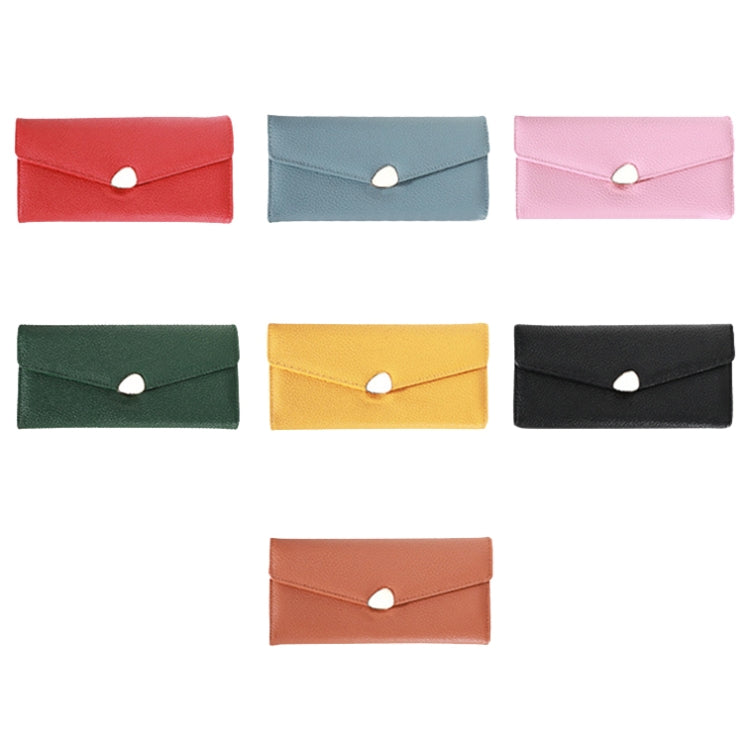 87P Litchi Pattern Multifunctional Large Capacity Wallet Phone Bag(Yellow) by bashfashion