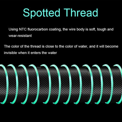 2pcs Outdoor Fishing Anti-tangle Spotted Invisible Line Set with Scale, Size: 3.6m(1.2) by bashfashion