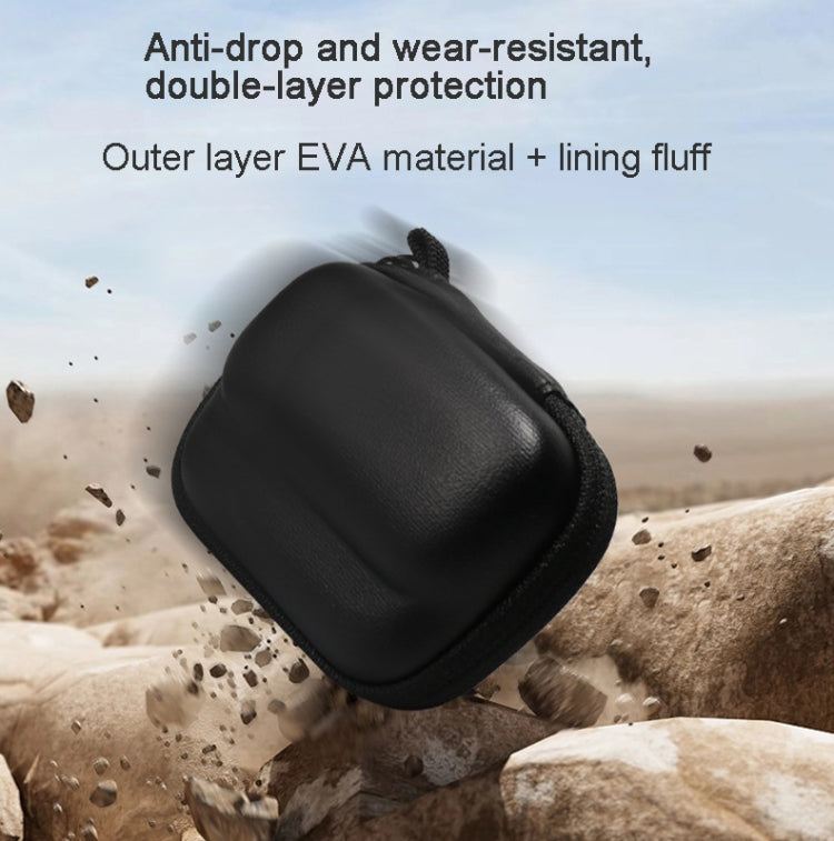 For Insta360 GO 3 Mini Body Bag Portable Storage Bag With Carabiner(Gray) by bashfashion