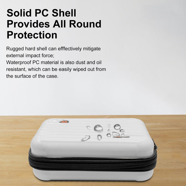 For Insta360 GO 3 / GO 3S AMagisn Hard Shell Storage Bag Waterproof Bag(Pearl White) by aMagisn