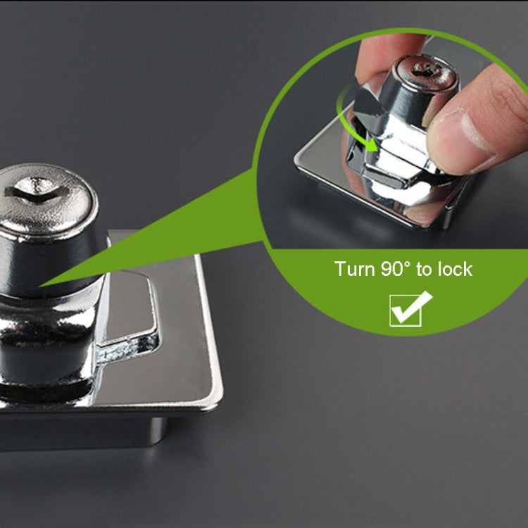 3 inch Non-Interlocking No Hole Hook With Locking Hasp Chest Of Drawers Door Lock With Iron Key by bashfashion