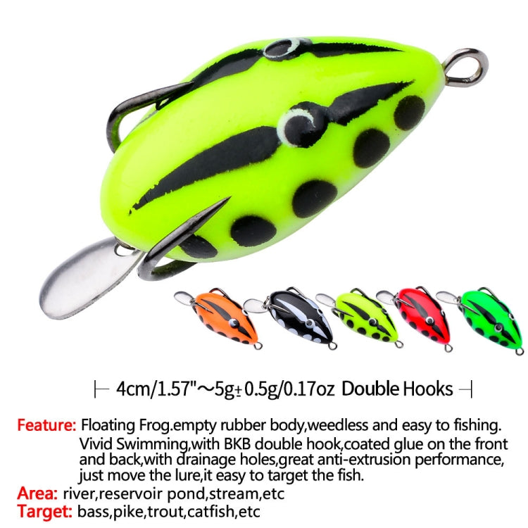 PROBEROS FR038 Simulation Thunderfrog Lure Fake Lure Blackfish Bait Converted Thunderfrog Soft Bait, Size: 5g/4cm(Color D) by PROBEROS