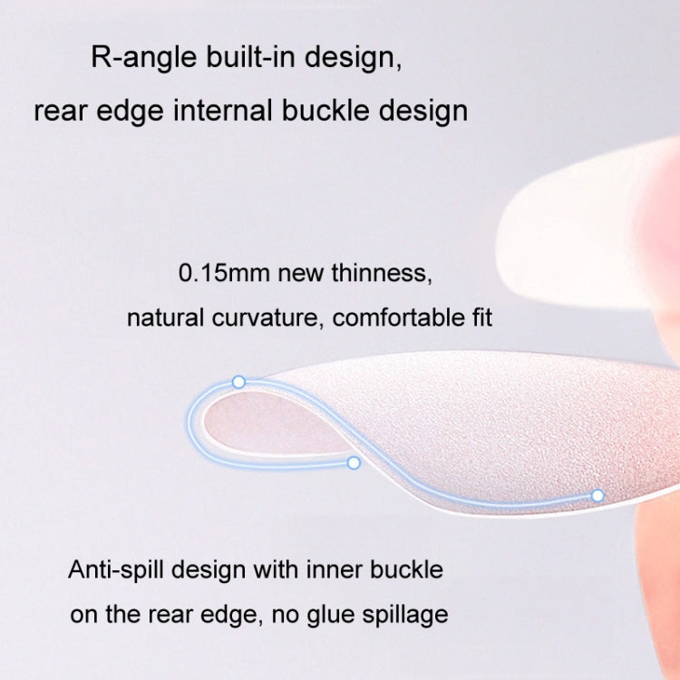 10pairs Of 100pcs/Box Frosted False Nails Artificial Tip, Shape: Long Ellipse S by bashfashion