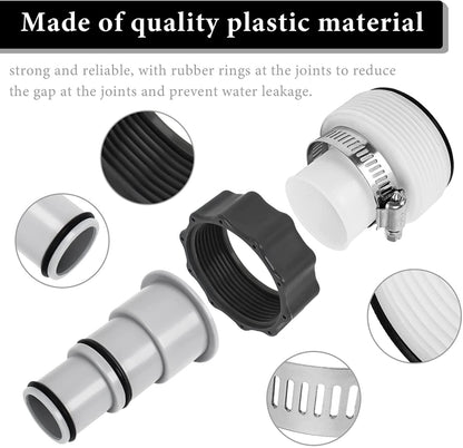 For Intex Pool Hose Adapter with Internal Thread, Spec: 1 A Type Adapter by bashfashion