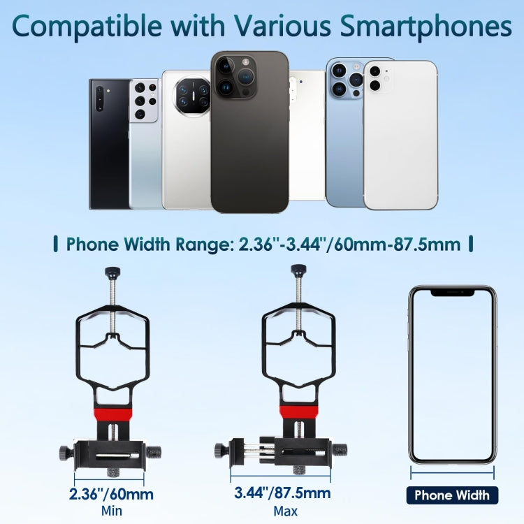 Tridaptor Digiscoping Adapter 3-Axis Telescope Phone Mount For Binocular Monocular Microscope Without Bluetooth by Tridaptor