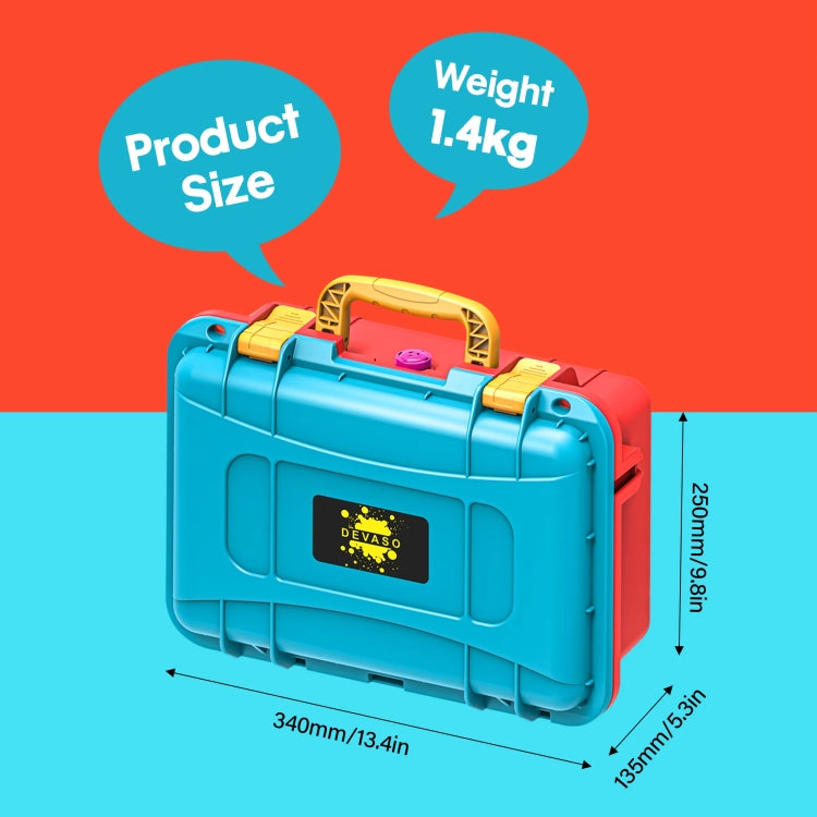 DEVASO For Switch / OLED IP67 Waterproof Storage Case Hardshell Bag, Color: Black White by DEVASO