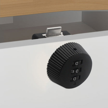 Home Cabinet Desk Drawer Combination Lock Lockers File Security Latches, Style: Black Beveled by bashfashion