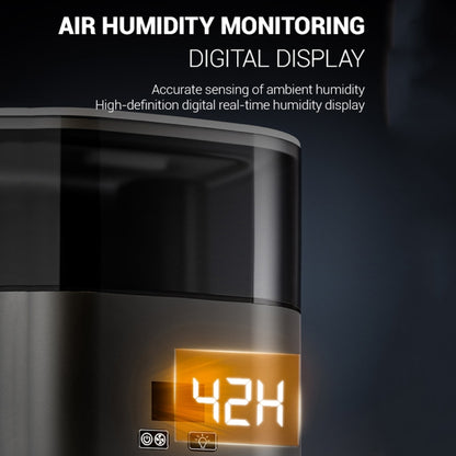 JSQ-58 1.1L large Capacity Digital Display Flame Atomization Humidifier, Color: White(UK Plug) by bashfashion