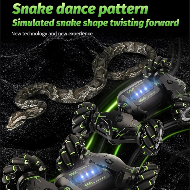 Children RC Car Toy Lights Electric Gesture Sensor Remote Control Twisting Stunt Car, Color: Green Dual RC(1:12) by bashfashion