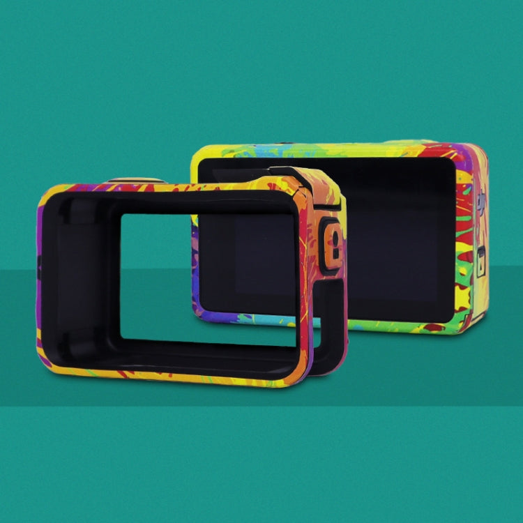 For DJI Action 4 Motion Camera Stickers All Inclusive Photo Frame Color Changing Stickers Accessories, Style: AC4-14 Snake Scale White by bashfashion