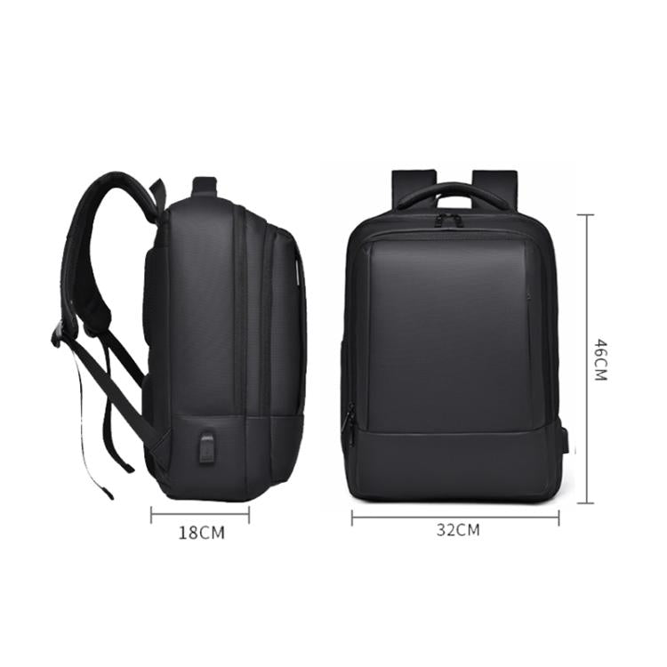 OUMANTU 2103 Large Capacity Multi-Compartment Waterproof Laptop Backpack With USB Port(Green) by OUMANTU