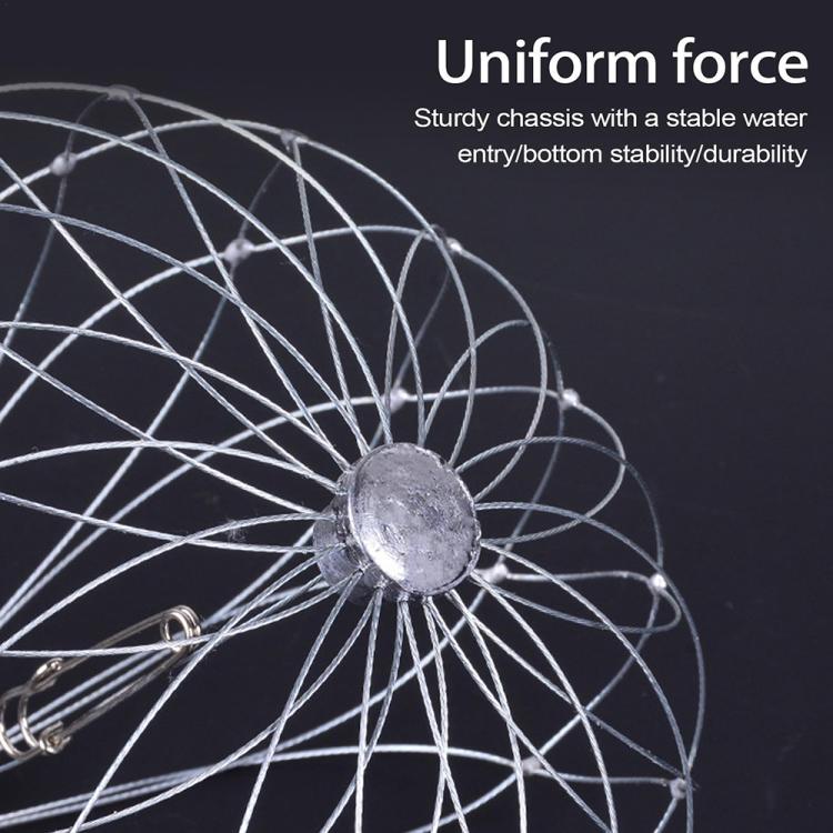 Diameter 52cm/16 Strands Automatically Retractable Crab Cage Wire Crab Opening And Closing Cage by bashfashion