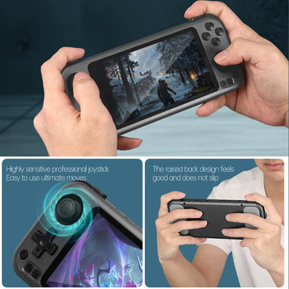 CB408 4.7-inch Touch Screen Handheld Game Console Supports WiFi Android 11 +Linux System 64G(Gray) by bashfashion