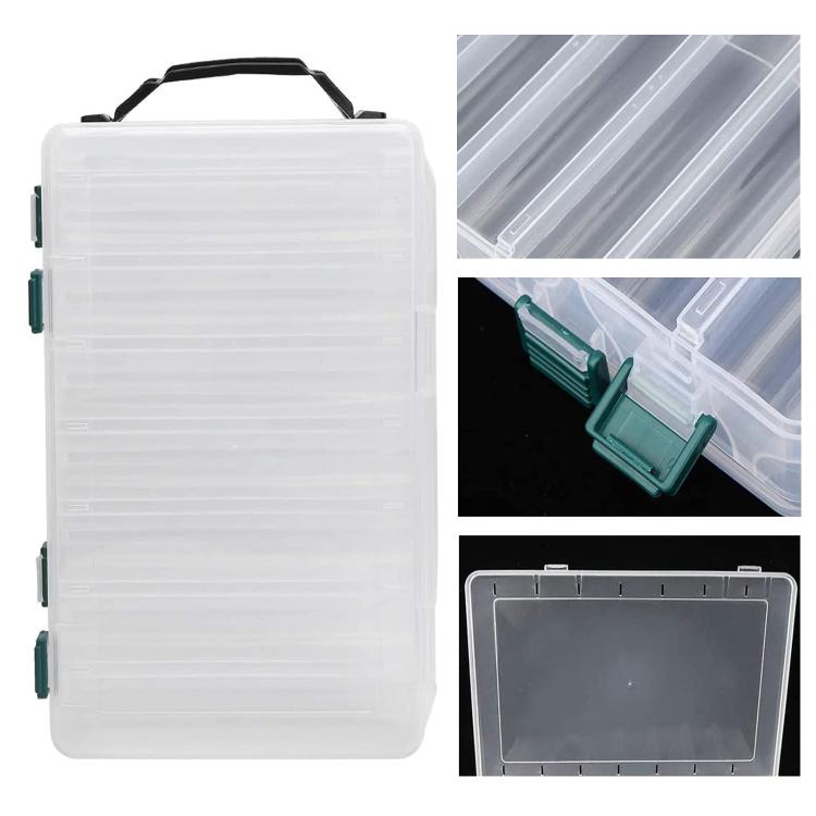 Large Capacity Double Layer Lure Storage Box Fish Hook String Hook Tool Box, Spec: 10-grids by bashfashion