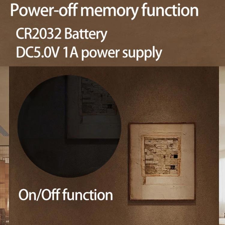 11.6-Inch White Light Wall Clock With Remote Control Multi-Functional Alarm Clock Bamboo+Cloth by bashfashion