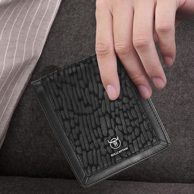 BULL CAPTAIN 07 RFID Anti-theft Top-layer Cowhide Multiple Card Slots Wallet(Yellow) by BULL CAPTAIN