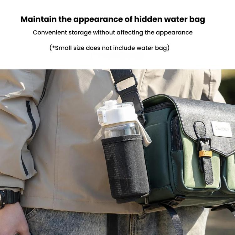 Cwatcun D99 Medium Shoulder Camera Bag Multi-functional Casual Color Clash Lightweight Storage Bag by Cwatcun