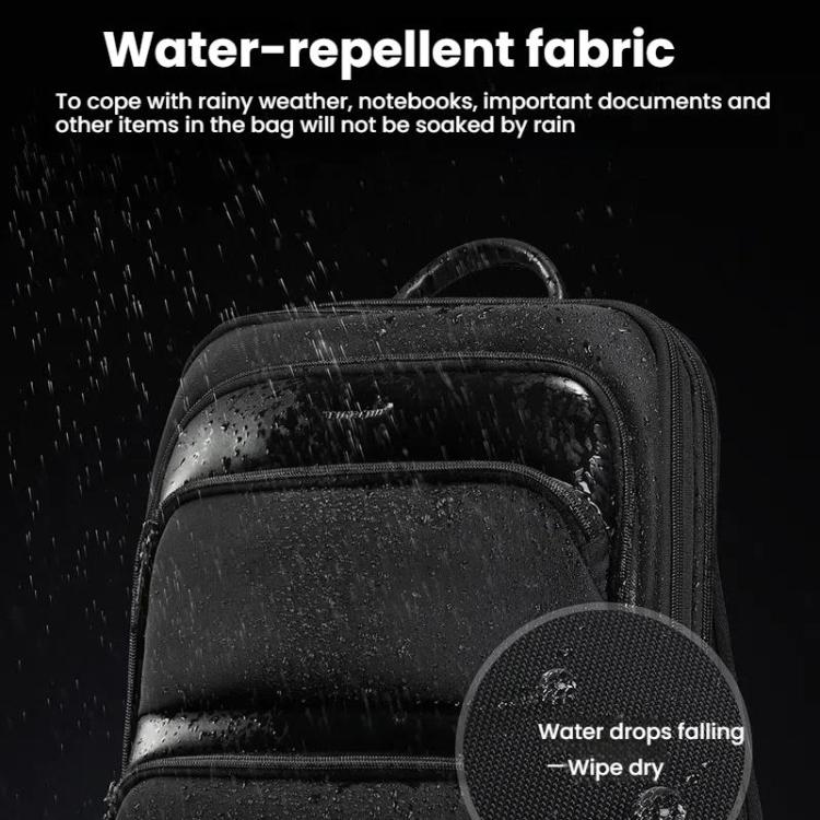 Tigernu T-B9121 17 Inch Men Expandable Waterproof Lightweight Laptop Backpack With Floating Zipper by Tigernu