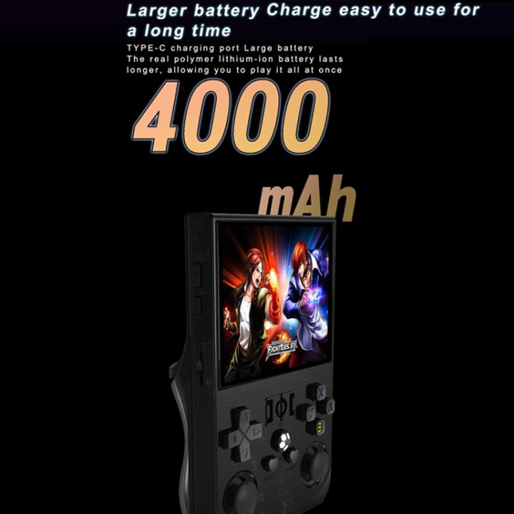 Portable Open Source GBA/FC Arcade Handheld Game Console, Size: 128G(Transparent Blue) by bashfashion