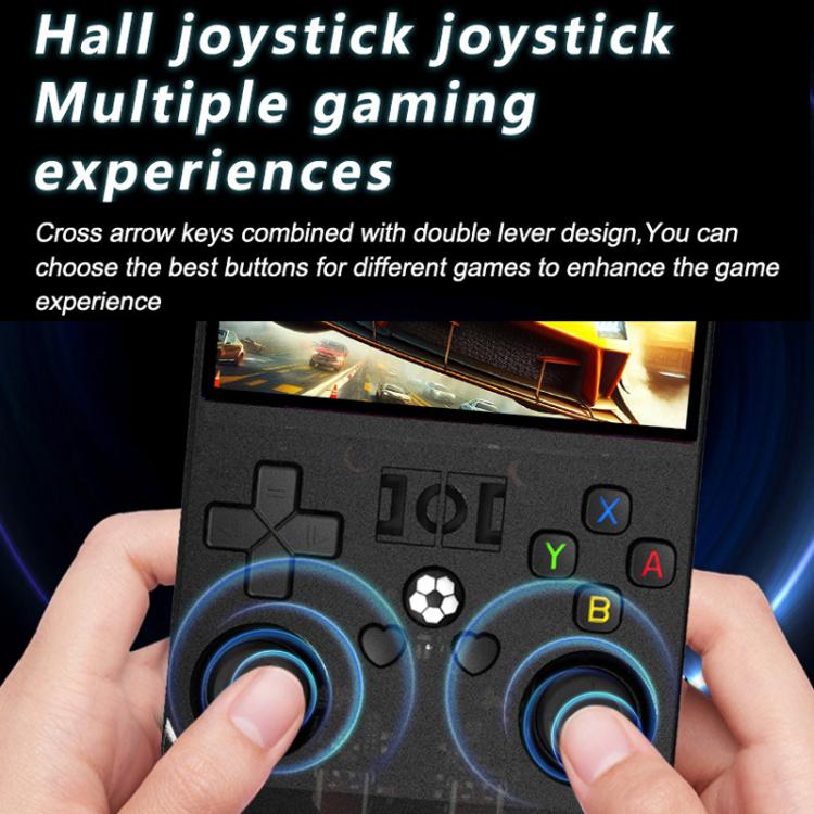 Portable Open Source GBA/FC Arcade Handheld Game Console, Size: 64G(Transparent Black) by bashfashion