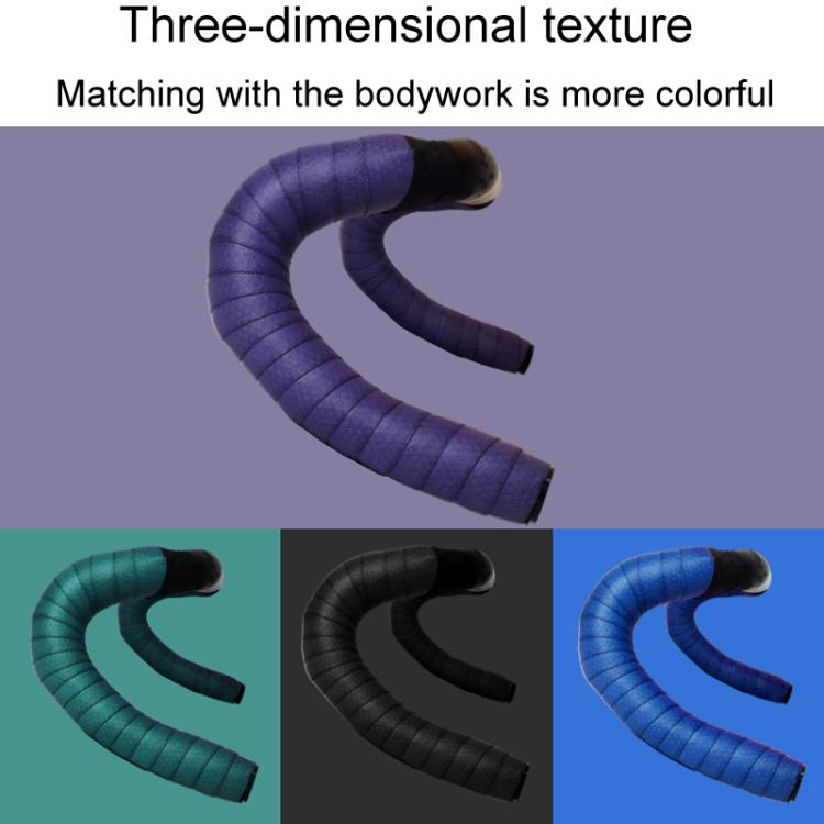 FMFXTRA F233 1pair Road Bicycle Handlebar Strap PU Stretchy And Shock-Absorbing Wrap-Around Tape(Black) by FMFXTRA