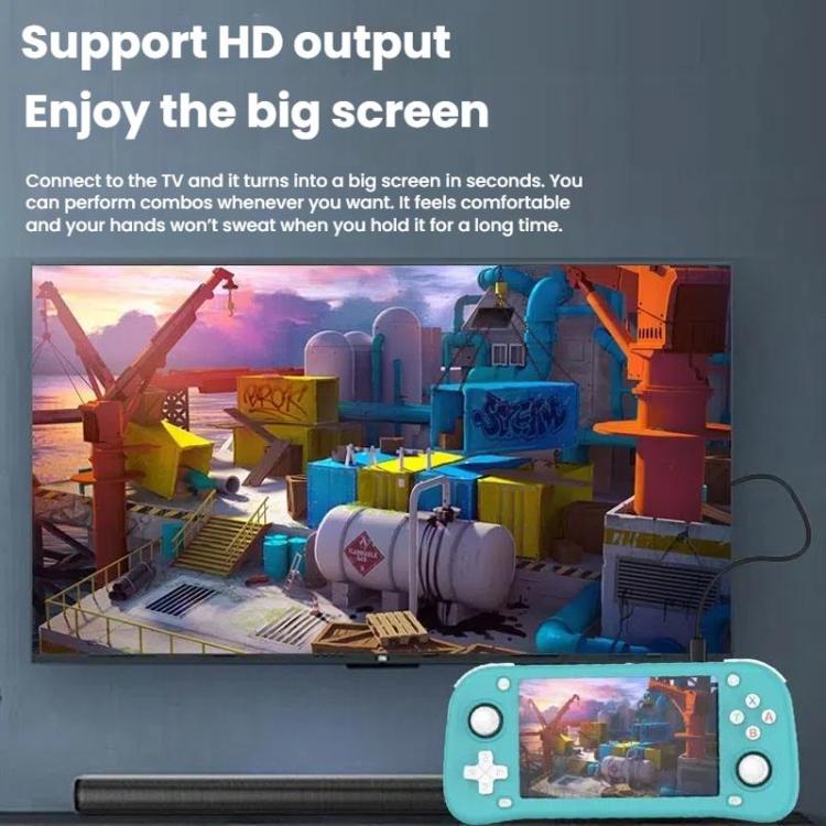 XF43 Retro Handheld Game Console Open Source 4.3 Inch Large Screen Gaming Video Players Console 64G(Gray) by bashfashion