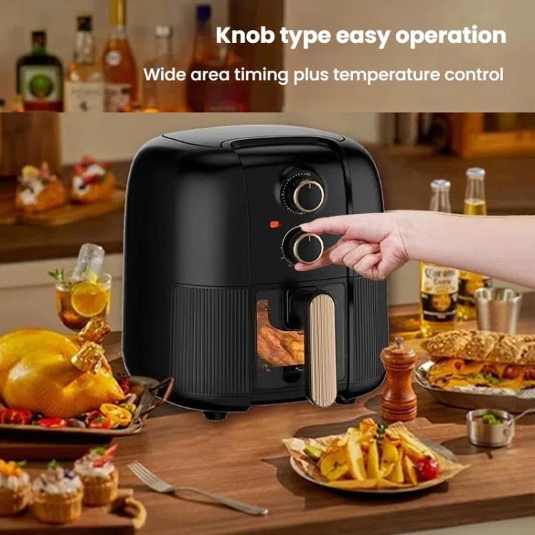 10L Large Capacity Air Fryer Multifunctional Electric Fryer French Fry Maker, EU Plug, Style: Dual-control Mechanical Visible by bashfashion