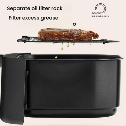 10L Large Capacity Air Fryer Multifunctional Electric Fryer French Fry Maker, EU Plug, Style: Dual-control Mechanical Non-visible by bashfashion